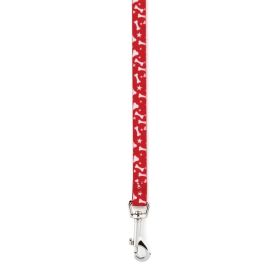Casual Canine Pooch Patterns Dog Leads 4 ft x 5/8 in Red Bone