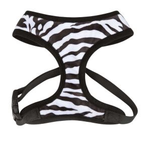 Casual Canine Plush Print Harnesses S Zebra