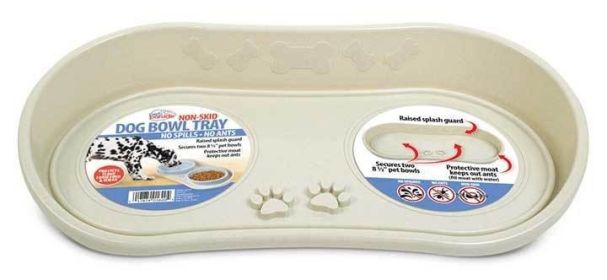 NonSlip No Splash Pet Bowl Tray Perfect For Large Dogs