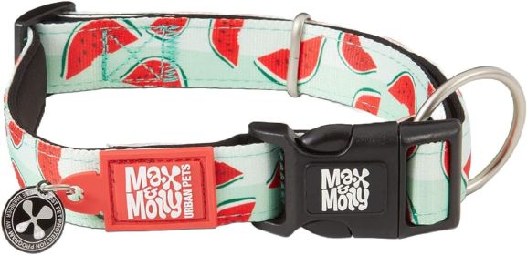 Max and Molly Smart Id Dog Collar Watermelon S 1118inches